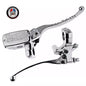 Chrome 1" Motorcycle Master Cylinder Front Brake & Clutch Levers Set For Ducati