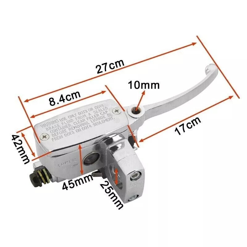 CHROME BRAKE MASTER CYLINDER CLUTCH LEVERS FOR Honda VTX 1800C (2002-2008)