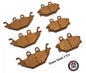 Ceramic Brake Pad Set Front & Rear For Kawasaki Brute Force 300 (2012-2024)