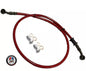 Red Rear Brake Braided Hose Line For HONDA CR125R CR250R CR500R (1984-2001)